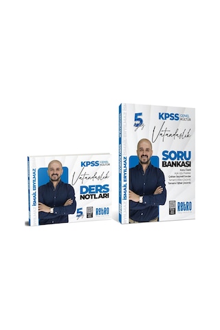 2026 Kpss Genel Kültür Vatandaşlık Soru Bankası + Ders Notu 2 Li Set Retro Yayınları
