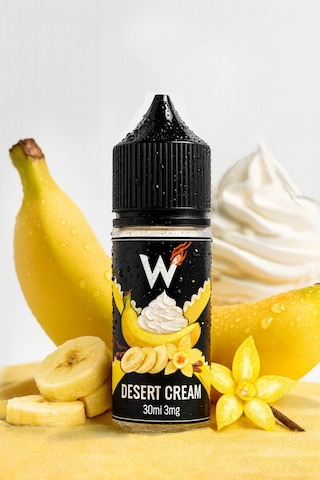 Desert Cream - Premium Aroma 30ml - Muz, Vanilya, Karamel - Likit Tatlandırıcı