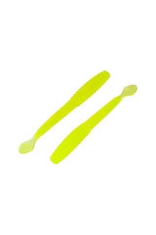 Silikon Kurt Yem - 2,2g 87mm - Fishack Wormix - Fluo Green