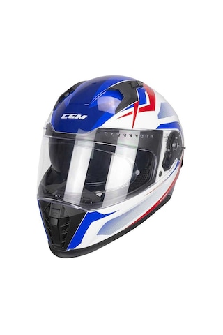 Cgm 311G Blast Sport Kapalı Kask Beyaz Mavi
