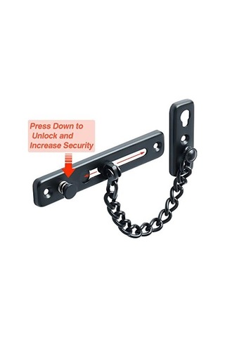 18,5 4,6 1 Cm Güvenlik Kapı Zinciri Dar Kapı Durdurucu Yaylı Hırsızlık Önleyici Kapı Kilidi Vidalı Ev İç Mekan D