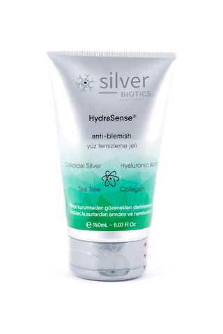 Silverbiotics Laboratories Hydrasense Sivilce ve Kusur Karşıtı Yüz Temizleme Jeli 150 ML