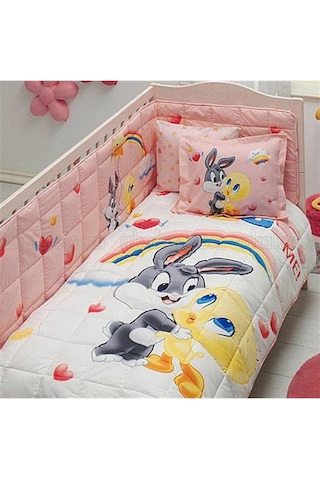 Taç Lisanslı Tweety And Bugs Baby Bebek Uyku Seti