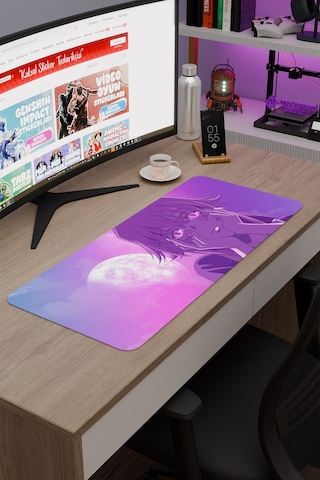 Mirai Nikki Anime V3 - 70x30 Xl Gaming Kauçuk Kaymaz Taban Mouse Pad Fare Altlığı