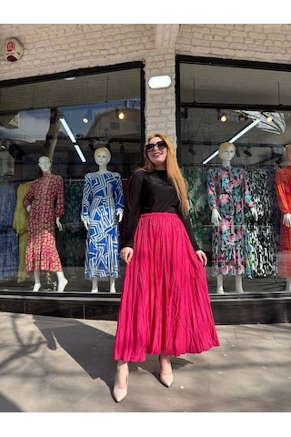 Kraş Etek Fuşya Fuşya