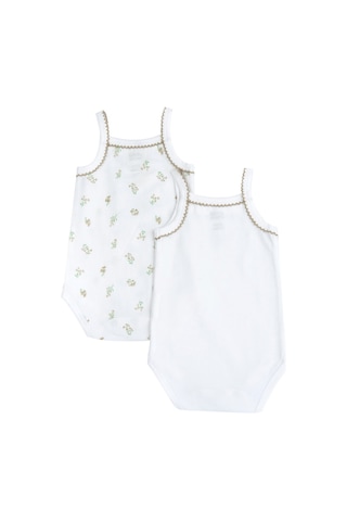 Chicco Kız Bebek 2li Askılı Body Set 09101482000000 000033 Beyaz