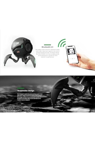 Gravastar Zoeao F Bluetooth Hoparlör Metal Gri