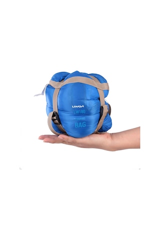 Lixada 190 75cm Açık Zarf Uyku Tulumu Kamp Seyahat Mavi