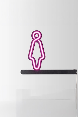 Wc Kadın Neon Tabela