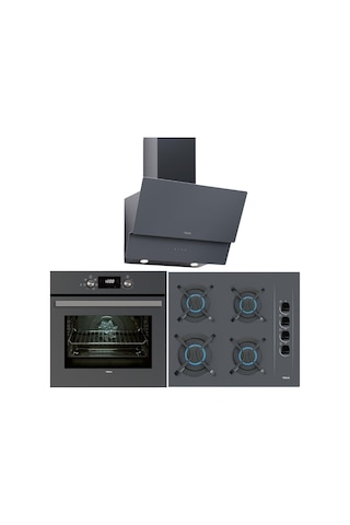 Teka Chef 4 HAK 625 ST - GBC 64002 KBC ST E4 - ATV 60 Pro ST Gri Ankastre Set