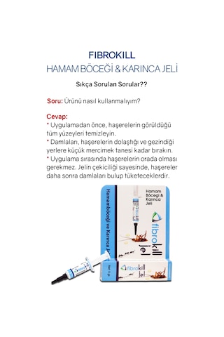 Fibrokill Karınca Ve Hamam Böceği Jeli 5gr