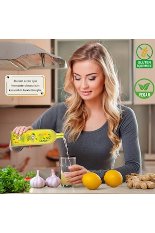 Hanzade Bitkisel Limon Sarımsak Maydanoz Kürü Cam 1 L
