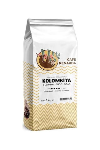 Café Renarda Kolombiya Supremo Kavrulmuş Çekirdek Kahve 1 KG Café Renarda Kolombiya Supremo Kavrulmuş Çekirdek Kahve 1 KG