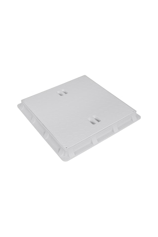 55X55 Rögar Kutusu / Çerçeve+ Düz Kapak Gri