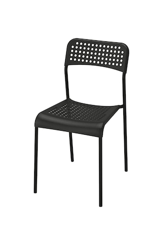 Plastik Sandalye, Siyah Renk Meridyendukkan Salon-mutfak Sandalyesi