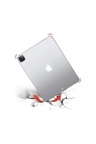 Apple Uyumlu iPad Pro 12.9 2020 4. Nesil Kılıf A2229 A2069 Silikon Soft Kılıf
