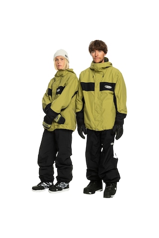 Quiksilver High Altitude Gore-tex Unisex Yeşil Snowboard Ceketi Glj0