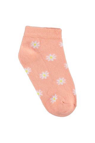 Civil Girls Flower 3'lü 2-12 Yaş Kız Çocuk Patik Çorap - Standart