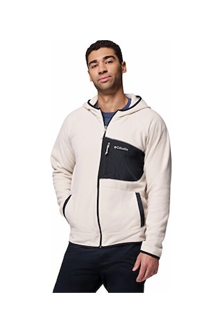 Columbia Fast Trek Overlay Hooded Full Zip Erkek Outdoor Polar Ceket 2135701278 Bej Bej