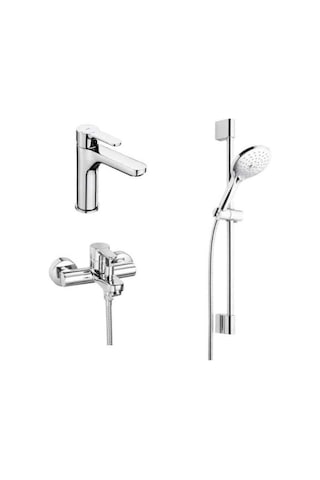 A5da509c0k L20 3lü Banyo Seti Krom