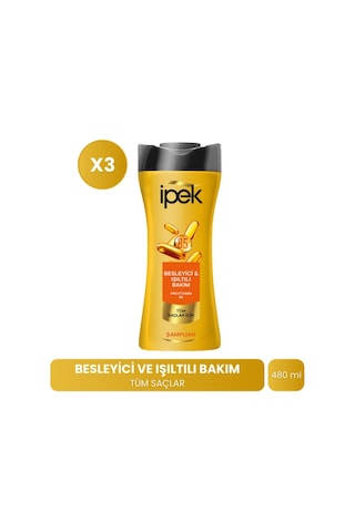 İpek Provitamin B5 Tüm Saçlar İçin Şampuan 480 Ml X 3 Adet PKT.IPEK.023