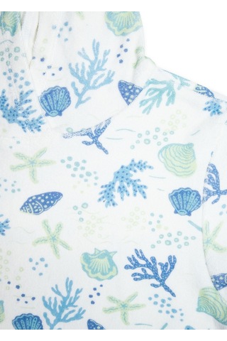 Organik Havlu Kumaş Kapüşonlu Kolsuz Kız Çocuk Tshirt 001