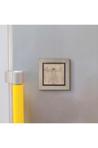 Vitruvius Adamı Leonardo Da Vinci, 1492 Baskılı Mdf Magnet 7x7 420