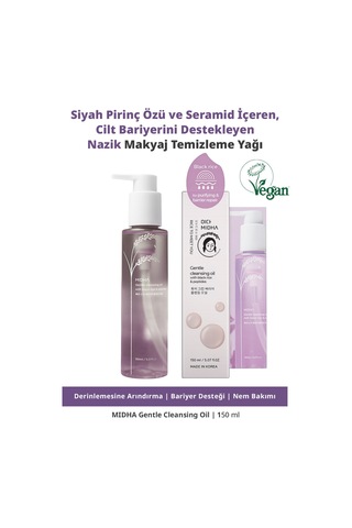 Midha Gentle Cleansing Oil Black Rice & Peptides 150 ML