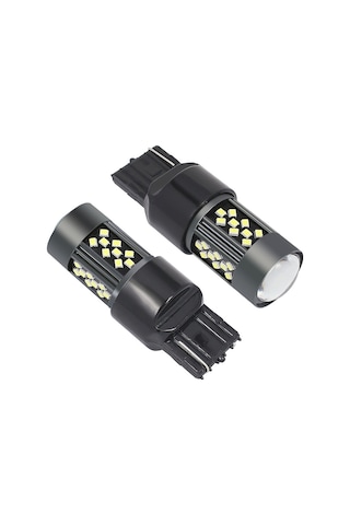 Sones 1 Çift 7443 12v 7w Sürekli Araba Led Sis Farı Mor Işık