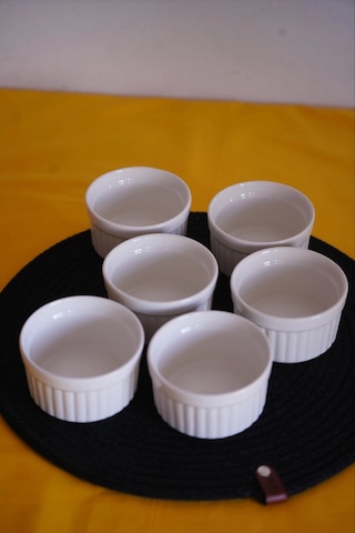 Cooker Suffle Kabı 6'lı Beyaz Beyaz