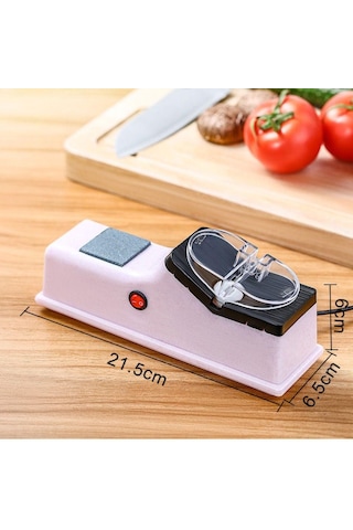 Usb Şarjlı Elektrikli Bileme Taşı Ev Tipi Makas Bileme Kesici Bileyici Mutfak