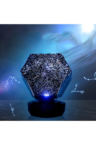 Geeroyoo Galaksı Yıldız Projeksiyonlu Bluetooth Müzik Çalarlı Gece Lambası, Uzaktan Kumanda, 7 Renk Led Yatak Odası Ve Parti Dekorasyon Jzr-gy