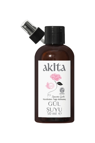 Akita Doğal Yağı Alınmamış Mini Gül Suyu 50 ML