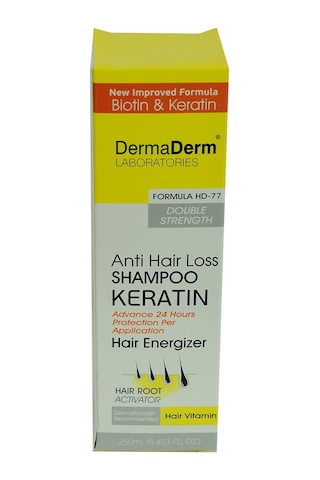 Dermaderm Saç Dökülmesine Karşı Keratin Biotin ve Vitaminli Şampuan 250 ML