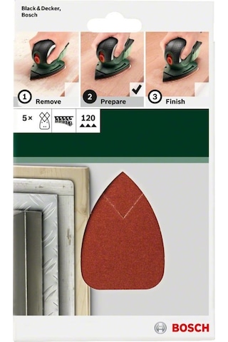 Bosch Psm Zımpara Kağıdı 5'Li 95 X 135 Mm 120 Kum 2609256A70