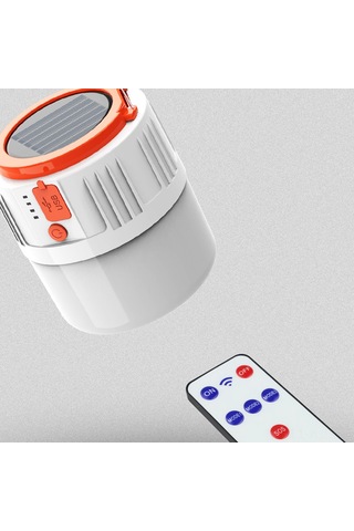 Gajeena Güneş Enerjili 80w Led Feneri, 42 Led Işık, 5 Mod, Usb Çıkışlı, Ev Acil Ve Bahçe Kullanıma Uygun, 3 Li-poly Batarya İle 5-8 Saat Süre