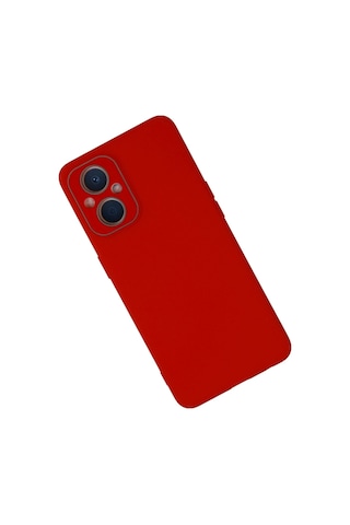 Newface - 579 - Oppo Reno 7 Lite Kılıf Lansman Glass Kapak - Csmo-tex - - Kırmızı