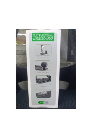 Masa Lambası Okuma Lambası Kablosuz Şarj Saat Hoparlör