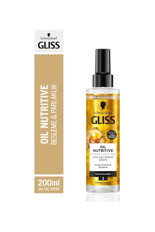Gliss Oil Nutritive Sıvı Saç Kremi 6 x 200 ML