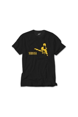 Nirvana Kurt Cobain Siyah Tişört Siyah
