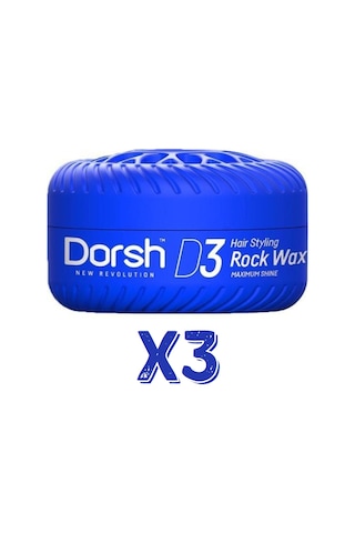 Dorsh Saç Şekillendirici Rock Wax D3 3x150 ML
