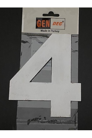 Kapı Numarası Rakam,Sayı 14.5 Cm No:4 Paslanmaz Metal