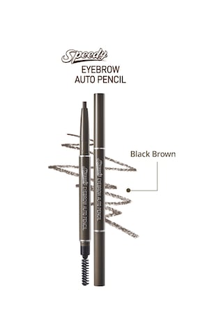 Peripera Speedy Eyebrow Auto Pencil 01 Black Brown