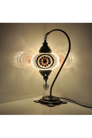 Osmanlı Mozaik Lamba Gece Lambası Abajur Doğum Günü Hediyesi Pembe