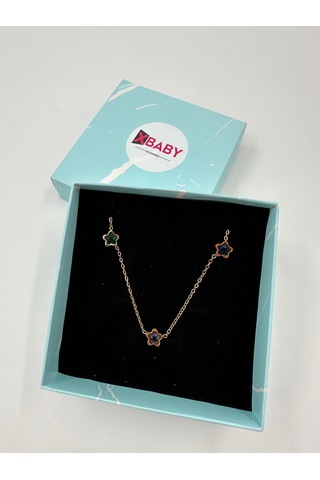 Xbaby Yıldız Taşlı Gold Kolye Altın - Gümüş