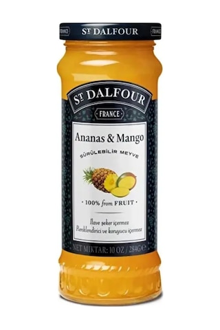 ST. Dalfour Şekersiz Ananas Mango Reçeli 284 G