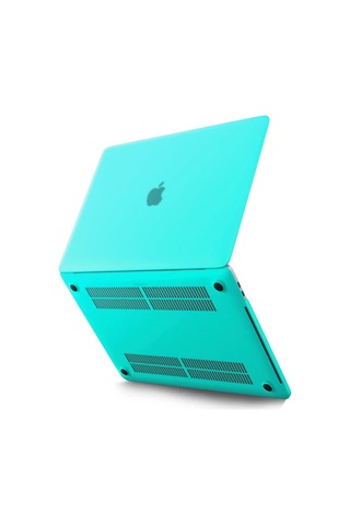 Newface Apple MacBook Uyumlu Pro 13 2021 Apple MacBook Uyumlu Buzlu Kapak - Yeşil
