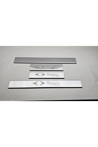Togg T10x Krom Lazer Yazılı Kapı Eşiği