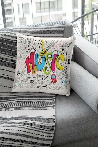 Çok Renkli Pop Art Çift Taraflı Yastık Kırlent Kılıfı Krl030n11