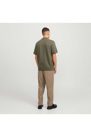 Jack & Jones Milano Spring Erkek Haki Polo Tişört 12271401-teal Yeşil